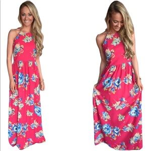 Sleeveless Floral Maxi
